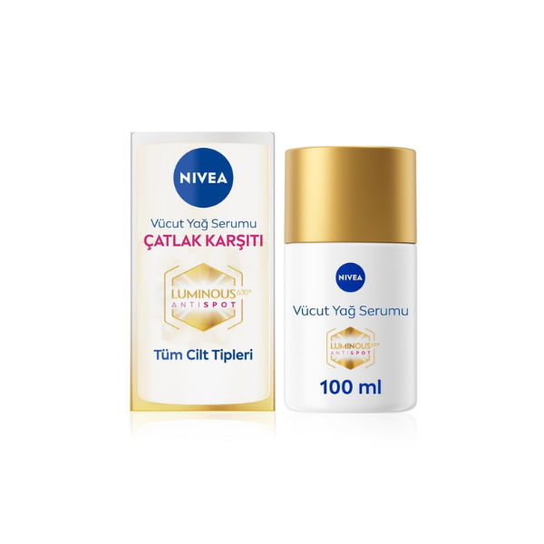 NIVEA Luminous 630 Body Oil‑Serum 100 ml – Nourishing Lightweight Body Oil Serum to Smooth & Even Skin Tone, Helps Reduce Visibility of Stretch Marks and Improve Skin Elasticity