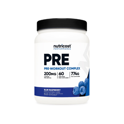 Nutricost Pre-Workout Complex Powder (Blue Raspberry) 60 Servings