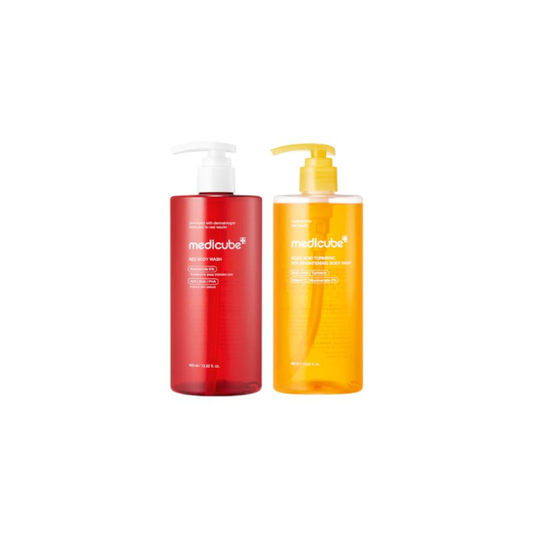 medicube Clear & Smooth Body Wash Duo: Kojic and Red Body Wash