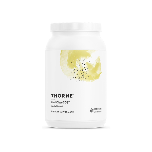 THORNE - MediClear-SGS - Rice & Pea Protein Powder Supplement with Antioxidants & a Complete Multi-Vitamin & Mineral Profile - Daily Detox Support* - Vanilla - Third-Party Certified - 21 Servings