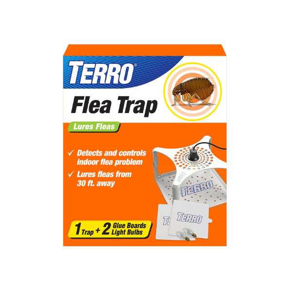 TERRO Indoor Electric Flea Trap and Killer, Refillable Plug in Bug Trap