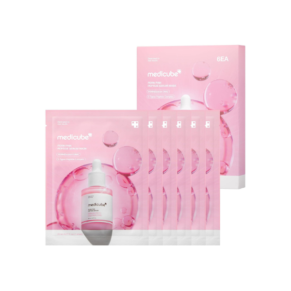 medicube PDRN Pink Peptide Ampoule Sheet Mask 6EA
