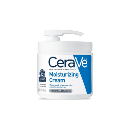 CeraVe Moisturizing Cream for Face & Body Normal to Very Dry Skin with Pump 16 oz