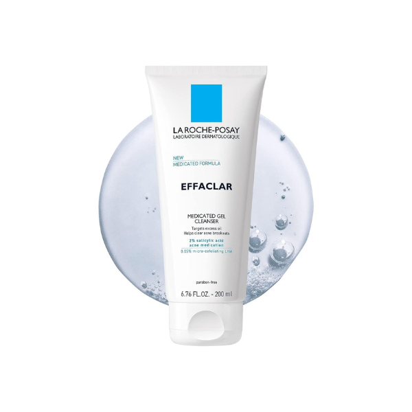La Roche-Posay Effaclar Medicated Acne Face Wash with 2% Salicylic Acid
