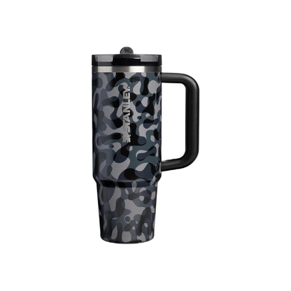 STANLEY Quencher ProTour Flipstraw Tumbler, 30 oz, Black Interfusion