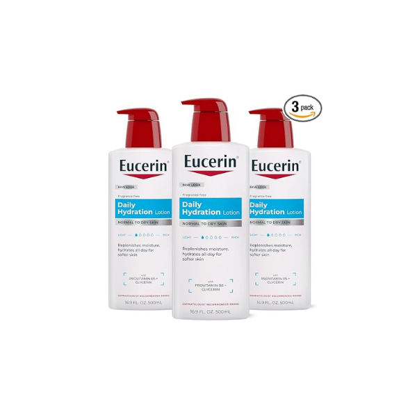 Eucerin Daily Hydration Lotion, Multipack, 3 x 16.9 Fl OZ