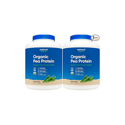 Nutricost Organic Pea Protein Isolate Powder (5LBS) (Pack of 2)