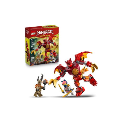 LEGO NINJAGO Kai’s Dragon Mech Battle Pack Building Toy for Boys, Girls, & Kids, Ages 6+ - Poseable Dragon Figure & 3 Character Minifigures for Pretend Play - Gift Idea for Birthdays - 71851