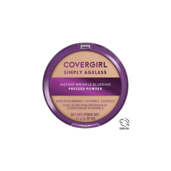 COVERGIRL Simply Ageless Wrinkle Defying Pressed Powder, 210 Classic Ivory, 3.9 oz