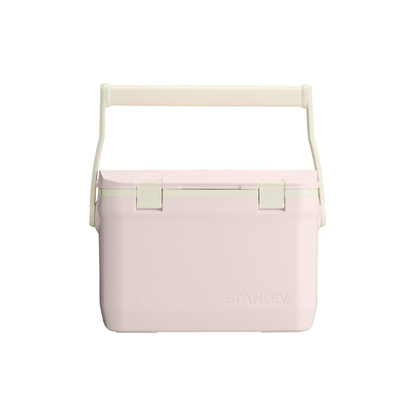 Stanley Adventure Outdoor Cooler 16 qt | Heavy Duty Outdoor Camping Cooler with Easy Carry Top Handle | BPA-Free | Rose Quartz