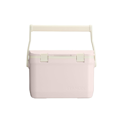 Stanley Adventure Outdoor Cooler 16 qt | Heavy Duty Outdoor Camping Cooler with Easy Carry Top Handle | BPA-Free | Rose Quartz
