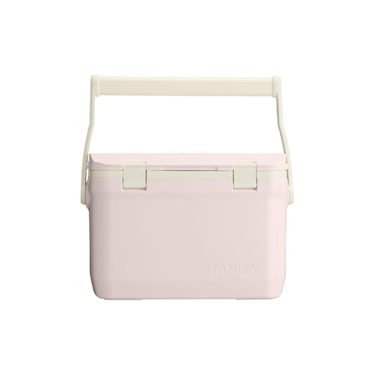 Stanley Adventure Outdoor Cooler 16 qt | Heavy Duty Outdoor Camping Cooler with Easy Carry Top Handle | BPA-Free | Rose Quartz
