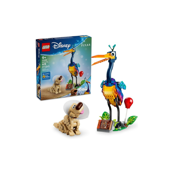 LEGO Disney and Pixar Kevin & Dug Building Toy - 'Up' Movie Set for Girls & Boys, Ages 9+ - Disney Gift for Kids & Fans - Kids Bedroom or Desk Decor - 43290