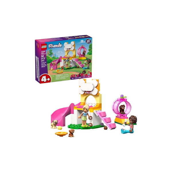 LEGO Friends Puppy Playground Pretend Play Building Toy - Creative Storytelling Playset for Girls & Boys, Ages 4+ - Includes 3 Dog Toys, & 2 Minidolls - Gift Idea for Birthdays & Pet Lovers - 42665