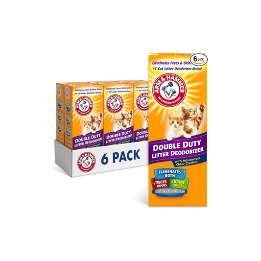 ARM & HAMMER Cat Litter Deodorizer Double Duty, 30 oz, 6 Pack