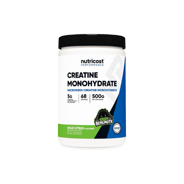 Nutricost Creatine Monohydrate Powder (Green Behemoth) 500 Gram