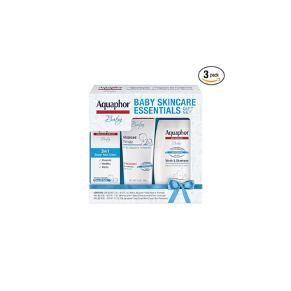 Aquaphor Baby Skin Care Essentials Gift Set, 3 Item Variety Pack