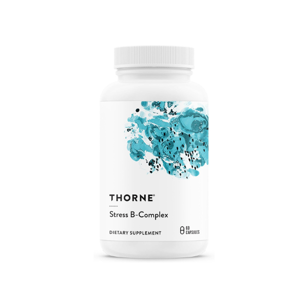 THORNE Stress B-Complex, 8 B Vitamins & Choline with Extra B5, 60 Capsules