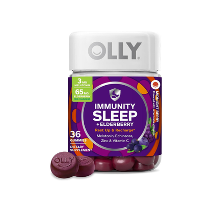 OLLY Immunity Sleep + Elderberry Gummies, Immune & Sleep Support*- 36 Count
