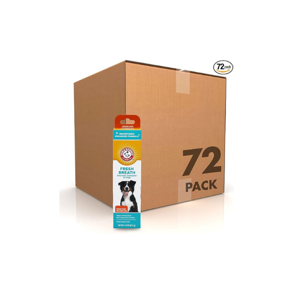 Arm & Hammer, Enzymatic Dog Toothpaste, Chicken Flavor, 2.5 oz, 72 Pack