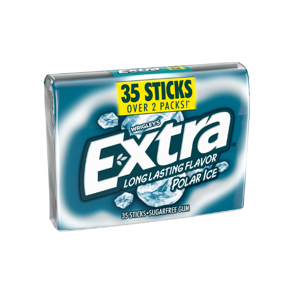 Extra Polar Ice Sugar Free Chewing Gum - 35 Count pack