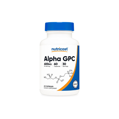Nutricost Alpha GPC 600mg, 60 Vegetarian Capsules - Non-GMO and Gluten Free, 300mg Per Capsule