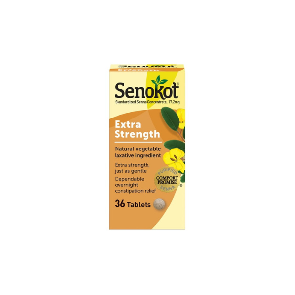 Senokot Extra Strength Senna Laxative Tablets, 36 Tablets