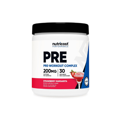 Nutricost Pre-Workout Powder (Strawberry Margarita) 30 Servings, Vegetarian