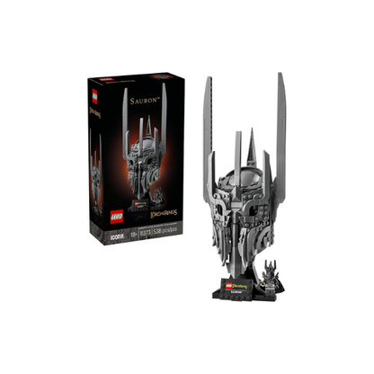 LEGO Icons The Lord of The Rings: Sauron's Helmet - Building Set for Adults, Ages 18+ - Bedroom, Home Office, Book Shelf Decor - W/Sauron Minifigure - Gift for Birthdays - 11373