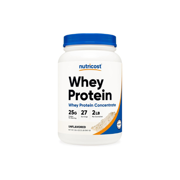 Nutricost Whey Protein Concentrate Powder (Unflavored) 2LBS, Gluten Free