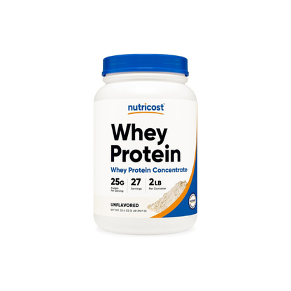 Nutricost Whey Protein Concentrate Powder (Unflavored) 2LBS, Gluten Free