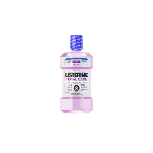 Listerine Total Care Alcohol-Free Mild Mouthwash/Mouth Rinse, Mild Mint, 33.8 fl. oz/1L