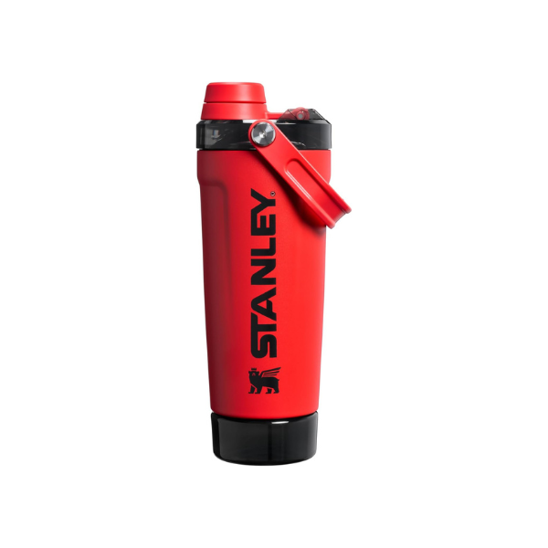 STANLEY Vitalize Shaker Bottle, 20 oz, Chili Black
