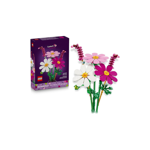 LEGO Botanicals Cosmos Flowers 11514 | Building Toys for Girls & Boys, Ages 9+, Decor for Bedroom & Desk, Artificial Flowers, 171 pieces, Gift for Birthdays
