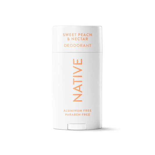 Native Deodorant for Women, Aluminum Free, Solid Deodorant Stick, Sweet Peach & Nectar, 2.65 oz