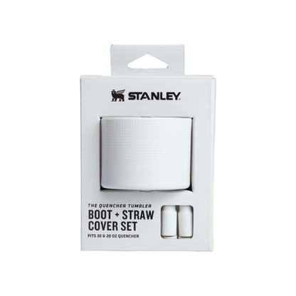 Stanley Quencher Boot and Straw Cover Cap | Anti-Slip Silicone Protector for Tumbler with Handle | Accessory Set for Stainless Steel Drinking Cup | BPA-Free