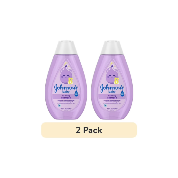 (2 pack) Johnson's Baby Calming Shampoo with NaturalCalm Aromas, 13.6 fl. oz
