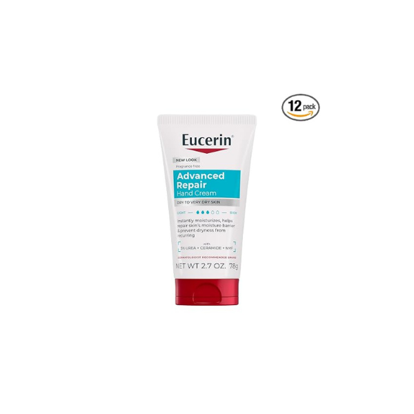 Eucerin Advanced Repair Hand Cream, Urea Enriched, Multipack, 12 x 2.7 OZ
