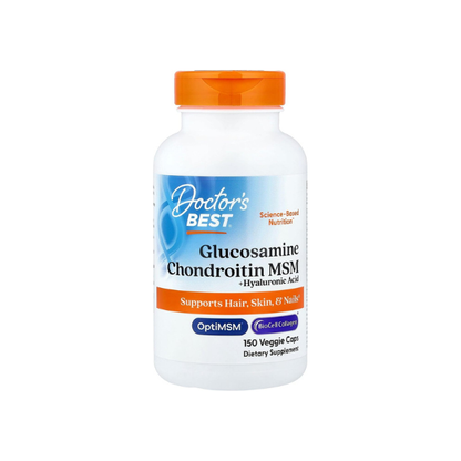 Doctor's BEST Glucosamine Chondroitin MSM Hyaluronic Acid, 150 Veg Capsules