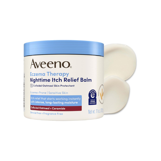 Aveeno Eczema Therapy Nighttime Itch Relief Balm,Fragrance-Free, 11 oz