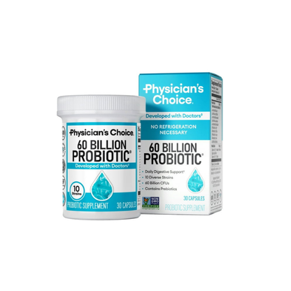 Physician’s Choice 60 Billion Probiotic for Women and Men, 30 Count, Digestive & Gut Health