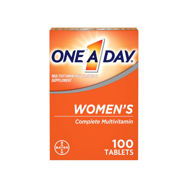 One A Day Women?s Multivitamin, Supplement with Vitamin A, C, D and E Plus Zinc for Immune Health Support, B12, Biotin, Calcium & More, Tablet, 100 Count