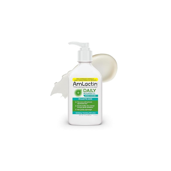 AmLactin Daily Nourish 5% Face & Body Lotion, Dry Skin, 7.9 oz
