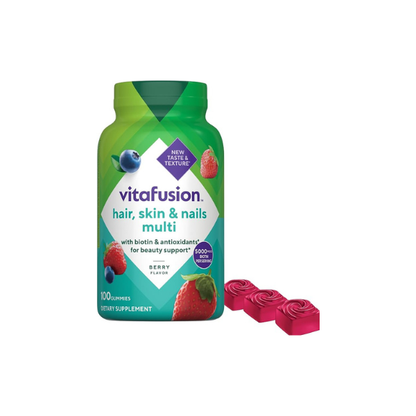 Vitafusion Hair Skin and Nails Gummies | Biotin 5000mcg Per 3 Gummies