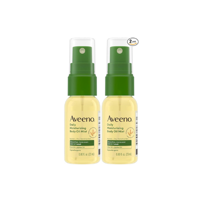 Aveeno Daily Moisturizing Body Oil Mist, Oat Oil & Jojoba Oil, 0.8 fl. oz (Pack of 2)