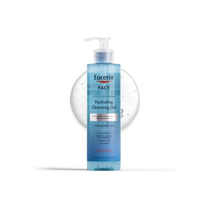 Eucerin Hydrating Gel Cleanser & Makeup Remover, Sensitive Skin, 13.5 Fl Oz
