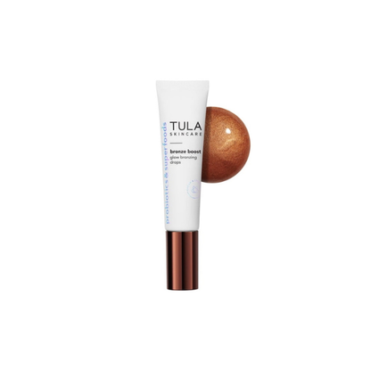 TULA Skin Care Bronze Boost Glow Bronzing Drops - Provides Natural Glow, 1 Fl Oz.