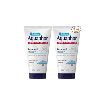 Aquaphor Children's Healing Ointment, Tube | Advanced Therapy | For Dry Cracked Skin | Multi-Purpose | 5 Oz