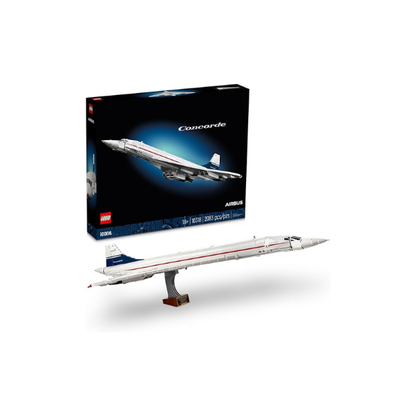 LEGO Icons Concorde Model Aircraft, Gift for Adults, Build a Replica Model of the World’s Most Famous Supersonic Commercial Passenger Plane with Authentic Details and Functional Pieces, 10318