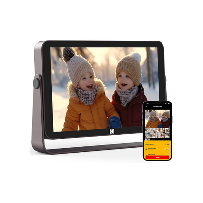 KODAK 64GB WiFi Digital Picture Frame with 4000mAh Battery Powered, 10.1 inch 1280 * 800 G+G IPS Touch Screen Electronic Smart Digital Photo Frame, Auto-Rotate, Gifts for Women Mom